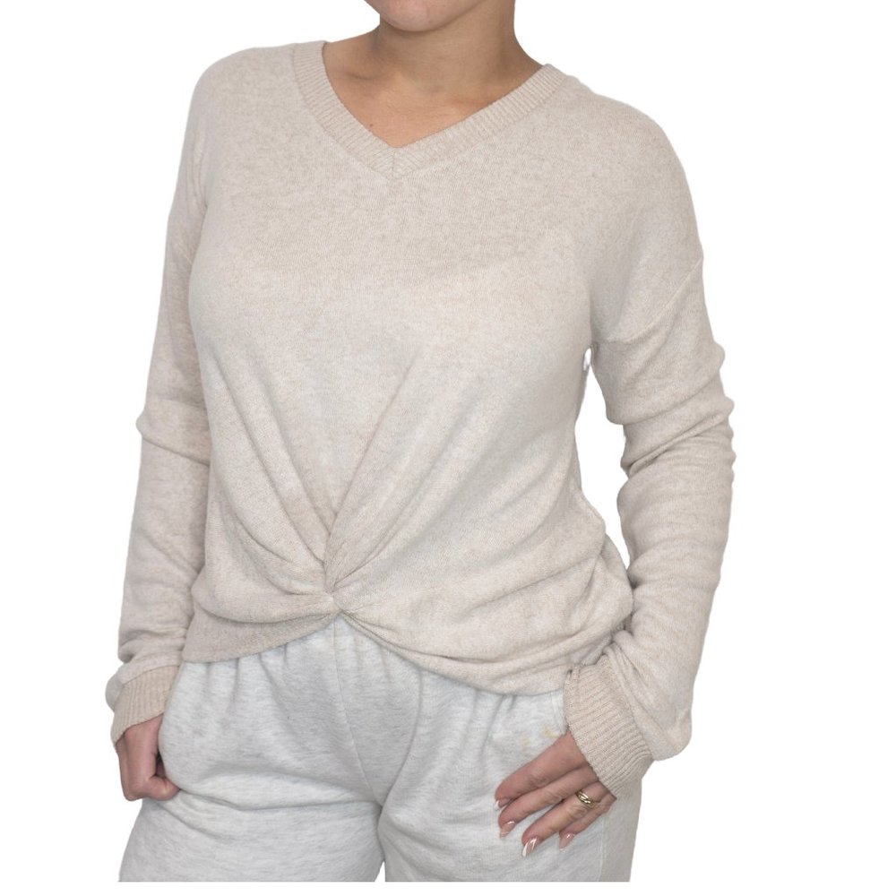 SO Women's Cozy Canvas Junior Knit Top V -neck Sweater SIZE S | NEW